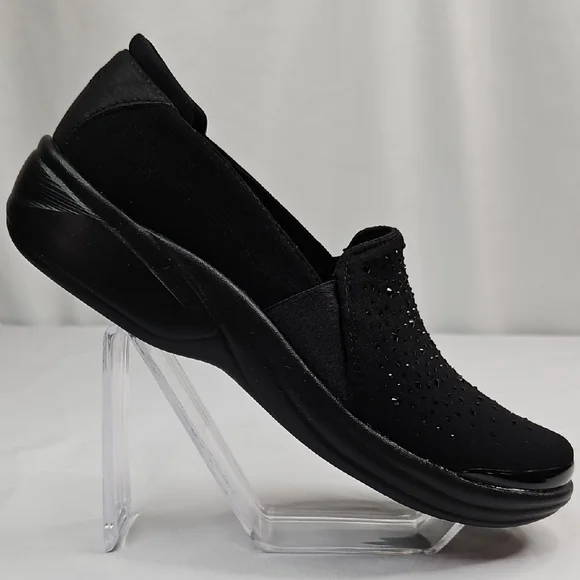 Lifestride With BZEES Airstep Black Rhinestone Slip On Loafers Size 7 - Picture 3 of 8